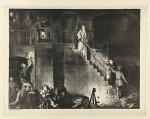 エディス・キャベルの殺害 作： George Wesley Bellows