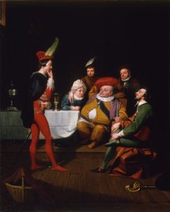 Falstaff Enacting Henry IV、c.1834 作： George Whiting Flagg