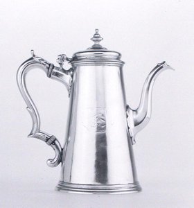 コーヒーポット（シルバー）（204789参照） 作： George Wickes