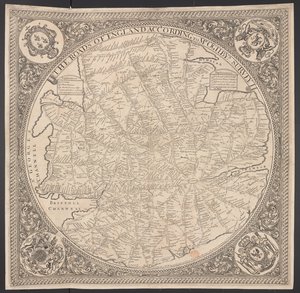 ロンドン近郊のポストロードの地図 作： George Willdey