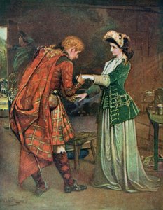 チャーリー王子（1720-88）の別れ、フローラマクドナルド（1722-90）のイラスト「リチャードウィルソン編」「偉大な男が語った偉大なる男の生涯」1920年代 作： George William Joy