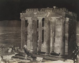 翼のない勝利の神殿、最近復元、1848 年。 作： George Wilson Bridges