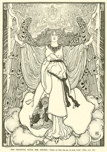 セレスティアル・ゲートが開かれる（彫刻 作： George Woolliscroft Rhead