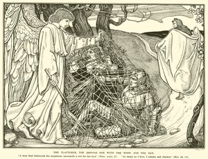 佞武多、鞭を持った輝く者、そして網（エングレービング 作： George Woolliscroft Rhead