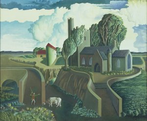 丘の上の教会、1930年代 作： George Wright