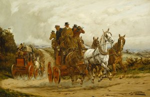 ロンドンからヨークまでの駅馬車 作： George Wright
