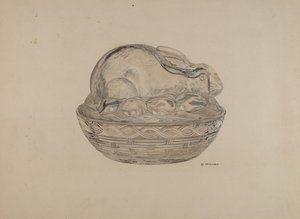 うさぎのお皿 作： George Yanosko