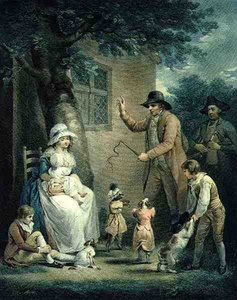 Thomas Gaugain（1748-1812）によって刻まれたダンスドッグ、パブ。 Tフィリップ、1796年（点描彫刻）（125548のペア） 作： George after Morland