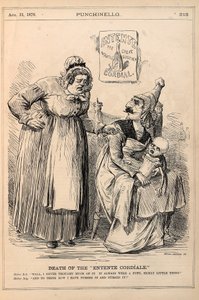 「エンテンテコルディアーレ」の死、1870年（木の彫刻） 作： George and Hammar, George Wevill