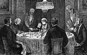 上流階級の家族の食卓 作： George du Maurier