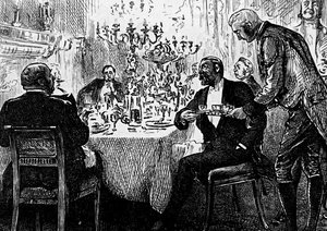 上流階級の家族の食卓 作： George du Maurier