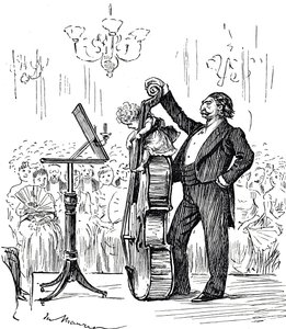 どんどん若返っていく天才音楽家を評した漫画 作： George du Maurier