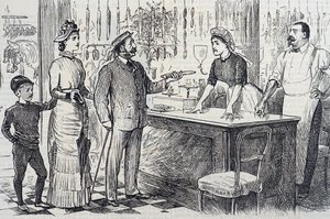 イギリス人のメートル法への理解の甘さを指摘する漫画 作： George du Maurier