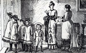 母と子を描いた漫画 作： George du Maurier