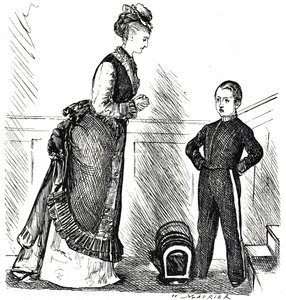 母親の言うことを聞かない不埒な子供を描いた漫画 作： George du Maurier