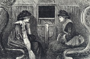ロンドンの地下鉄の乗客を描いた漫画 作： George du Maurier