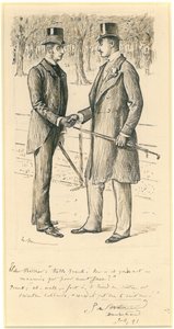 こんにちはフランク！、1891年 作： George du Maurier