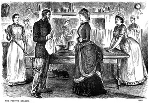 お祭りの季節、1883年1891年 作： George du Maurier