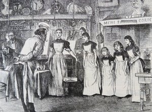 あるべき姿の学校の部屋 作： George du Maurier