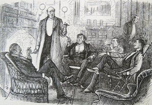 喫煙室 作： George du Maurier