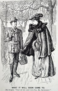 現代女性の行動について 作： George du Maurier