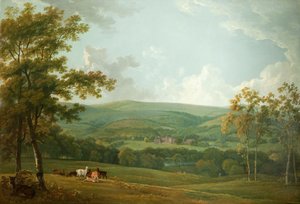 タウンリーホールの遠景、1777年頃