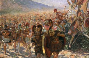 マラソンの英雄、1911年。 作： Georges Antoine Rochegrosse