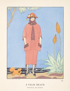 ファッションプレートのコレクションからのパームビーチ 作： Georges Barbier