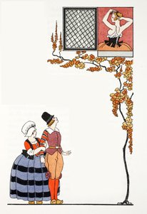 遠望（ポチョワールプリント） 作： Georges Barbier