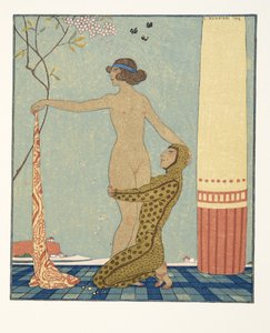 ビリティス、ピエール・ルイによる「レ・シャンソン・ド・ビリチス」のイラスト、パブ。 1922年（ステンシルプリント）