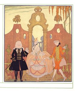 「Billet Doux」（紙にペンとインク、水彩）（133211も参照） 作： Georges Barbier