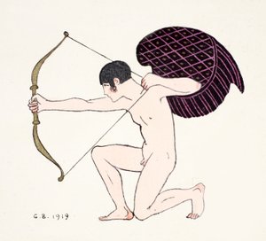 キューピッド 1919 (ポチョワール プリント) 作： Georges Barbier