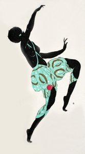 ダンシングガール（ポチョワールプリント） 作： Georges Barbier