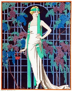 夜のバラ 作： Georges Barbier