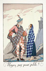 「ファルバラスとファンフルーシェ、現在、過去、未来のモードの年鑑」より 作： Georges Barbier