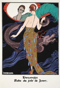 Dogaresse - ジェニーのイブニングドレス 作： Georges Barbier