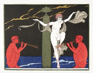 パブのピエール・ルイによる「レ・シャンソン・ド・ビリティス」のイラスト。 1922年（ステンシルプリント）