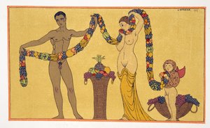 パブのピエール・ルイによる「レ・シャンソン・ド・ビリティス」のイラスト。 1922年（ステンシルプリント）