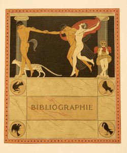 パブのピエール・ルイによる「レ・シャンソン・ド・ビリティス」のイラスト。 1922年（ステンシルプリント）