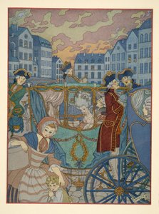 Pierre Choderlos de Laclos (1741-1803) pub による「Les Liaisons Dangereuses」のイラスト。 1934年（ステンシルプリント） 作： Georges Barbier
