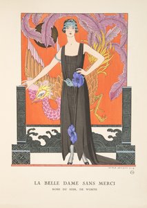 ファッションプレートのコレクションから、La Belle Dame Sans Merci 作： Georges Barbier