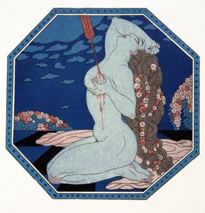 Le Deramantnier、「Les Chansons de Bilitis」のイラスト、Pierre Louys 作、パブ。 1922年（ステンシルプリント）