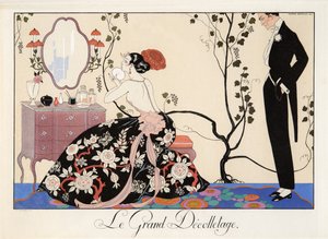 ル グランド デコルテ、H. ライデルによる彫刻 作： Georges Barbier