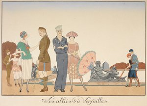 Les allies à Versailles. 同盟国の兵士のさまざまな表現。