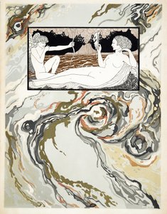 コメディ、表紙、パブのキャラクター。 1922年（ステンシルプリント） 作： Georges Barbier