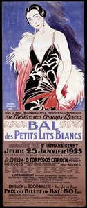 ポスター「」 Au Theatre des Champs-Elysees - Le bal des petits lits blanc 主催 l