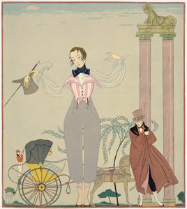 予定（紙に水彩） 作： Georges Barbier