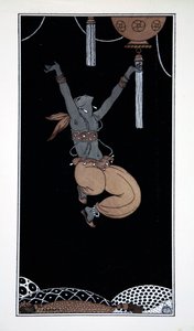 シリーズ「ヴァスラフ・ニジンスキーのダンスのデザイン」（1889-1950）からのシェヘラザード。 ジョルジュ・バルビエ (1882-1932)、ポショワール版画