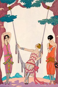 「夏」、1925年 作： Georges Barbier