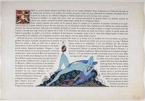 青く着色されたテキストと裸の人物。 作： Georges Barbier